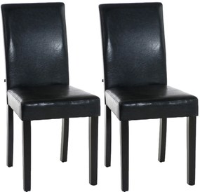 Design-Shop Jedálenská stolička Inn, nohy čierne (SET 2 ks) - Čierna