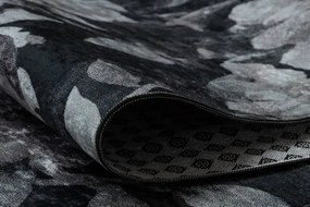 Protišmykový behúň LOTUS BOUQUET 52901 kvety sivý / béžový