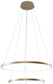 Zuma Line 18140GD-2 - LED Luster na lanku BRENO LED/50W/230V 3000/4000/6000K