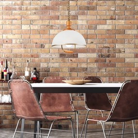 Sťahovací luster RAMONA 1xE27/60W/230V béžová/hnedá