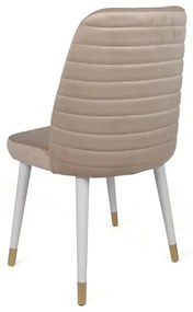 Súprava jedálenských stoličiek Hugo Cream and White, 4 sj