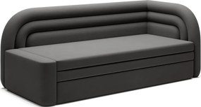 Taupe zamatová rozkladacia/s úložným priestorom pohovka pravý roh 223 cm Fabillo – ELTAP