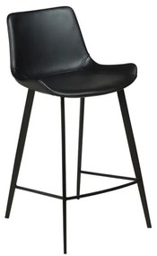 Čierna koženková barová stolička DAN-FORM Denmark Hype