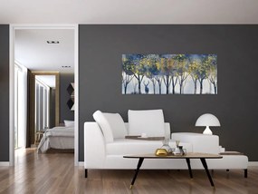 Obraz jeleňa v lese (120x50 cm)
