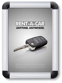 Jansen Display Plagátový kliprám A5, okrúhle rohy