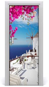 Fototapeta samolepiace na dvere Santorini Grécko 85x205 cm