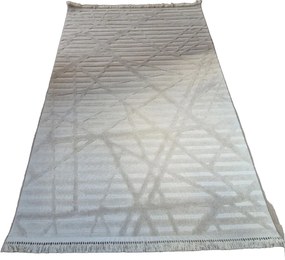 HU Béžový moderný koberec TWIST BEIGE 20294A Rozmer: 60x100 cm