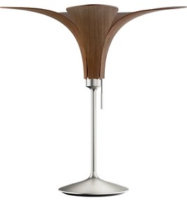 JAZZ | dizajnové drevené svietidlo Farba: Tmavý dub, Sada: Tienidlo + Champagne table nerezový