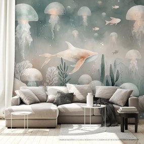 Tapeta podmorský svet s medúzami