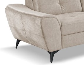 Rohová sedacia súprava Sergio, béžová látka, pravý roh