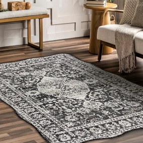 Koberec ORGANIC 2762 čierny / krémový