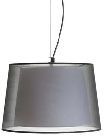 RENDL R12483 ESPLANADE závesné svietidlo, dekoratívne transparentná čierna/biela chróm