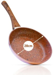 Mediashop Panvica Copper & Stone Pan - 28 cm - Livington