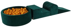 MeowBaby® bazénová zostava Velvet Dark green, 90x30 cm
