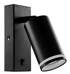 Illumaxx Nástenné bodové svietidlo 1xGU10/35W/230V čierna OS0019