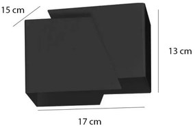 Nástenné svietidlo FROST 1xG9/8W/230V čierna