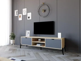 TV stolík/skrinka Pasula (dub zafírový + antracit) . Vlastná spoľahlivá doprava až k Vám domov. 1095432