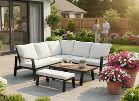 CH Rohová súprava hliníkového nábytku Prishtina