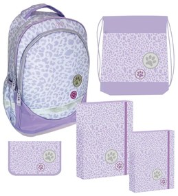 Školský set 5dielny REYBAG Purple Safari