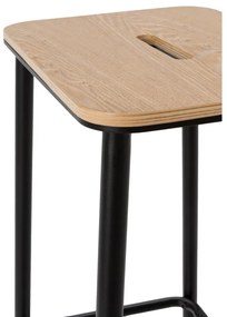 Čierne barové stoličky v súprave 2 ks (výška sedadla 65 cm) Abba – Marckeric