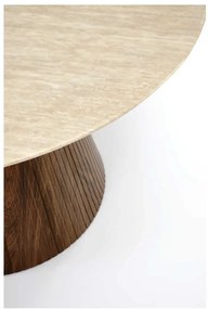 Jídelní stůl Pireus 120 cm travertin/ořech