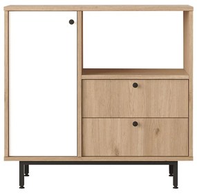 Komoda Rebutia 1 (dub + biela) . Vlastná spoľahlivá doprava až k Vám domov. 1102493