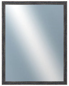 DANTIK - Zrkadlo v rámu, rozmer s rámom 70x90 cm z lišty LYON čierna (2705)