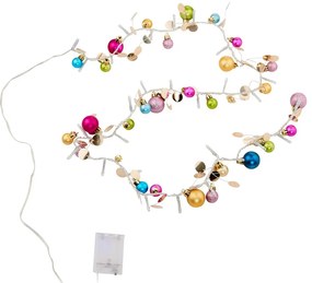 JOLLY LIGHTS LED Svetelná reťaz s USB s guličkami - ružová/modrá