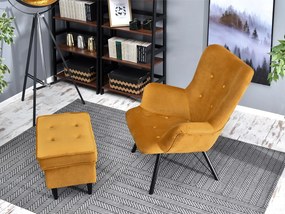 Relaxačné kreslo Dawntawn (medová + čierna). Akcia -20%. Vlastná spoľahlivá doprava až k Vám domov. 1135675