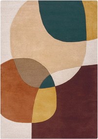 Fialový ručne tkaný vlnený koberec 160x230 cm Glow Purple Multi – Flair Rugs