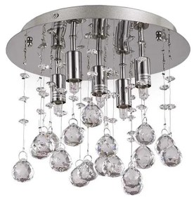 Ideal Lux-LED Kr. stropné svietidlo MOONLIGHT 5xG9/3W/230V pr. 26 cm lesklý chróm