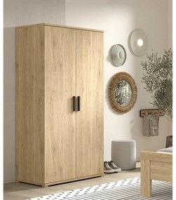 Detská šatníková skriňa v prírodnej farbe 100x199x59 cm Sam – Vipack