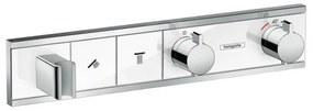 Hansgrohe RainSelect, termostatická sprchová batéria pod omietku, na 2 výstupy, biela/chrómová, HAN-15355400