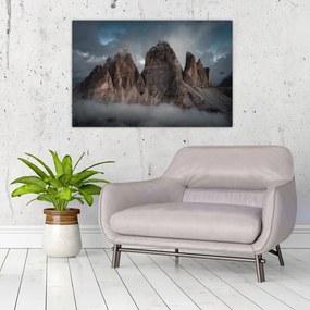 Obraz - Tri Zuby, Talianske Dolomity (90x60 cm)