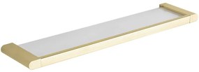 Mexen Adox, nástenna sklenená polička, zlatá lesklá, 7018237-50
