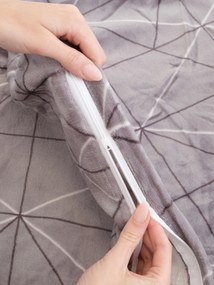 Predĺžené obliečky mikroplyš Exclusive – Sebastian sivý