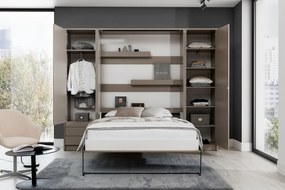Vertikálny rozkladací stôl Genius 120x200 s písacím stolom - congo / kasmír