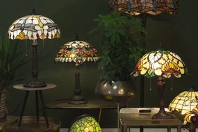 Stolná lampa Tiffany Grapevine - Ø 41*67 cm