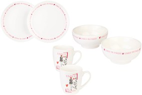 Súprava tanierov a šálok Emily in Paris, 6-dielna  (800007549)