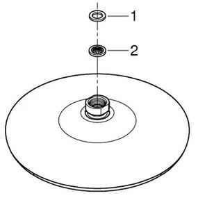GROHE 26408000 - Sprchová hlavica TEMPESTA O 210 mm lesklý chróm