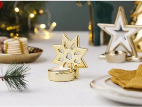 Altom Porcelánový svietnik na čajovú sviečku Star, 9,5 x9,5 cm