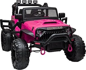 LEAN CARS Jeep JC666 Ružové maľované auto na batérie