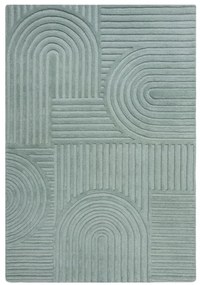 Flair Rugs, Kusový koberec Solace Zen Garden Duck Egg, 120x170, zelená, obývacia izba