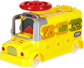 KIK Manipulačný autobus 6v1 – vzdelávacia stavebnica so skrutkami a skrutkovačmi, 3+