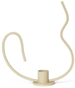Ferm Living Kovový svietnik Valse Cashmere Low