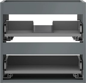Mexen Box-A, závesná skrinka 50 cm, 2 zásuvky, grafitová matná, 91AX0-0500-470-2-66