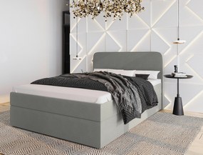 XXXLutz AMERICKÁ POSTEĽ, 120/200 cm, sivá MID.YOU - Online Only spálne - 002330005801