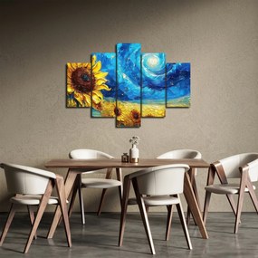 Obraz - Maľba slnečníc (150x105 cm)