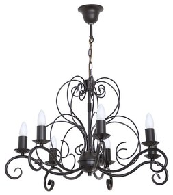 Luster na reťazi MAURO 7xE14/60W/230V