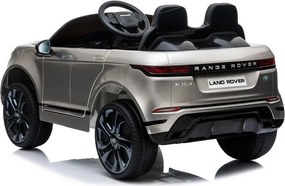LEAN CARS Elektrické autíčko Range Rover Evoque strieborné lakované